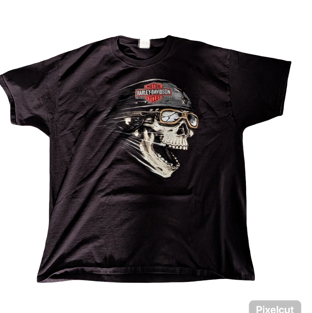 Harley-Davidson Black Skull Graphic Tee